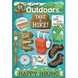 Karen Foster Design Acid and Lignin Free Scrapbooking Sticker Sheet, Take a Hike