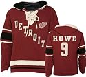 Gordie Howe Old Time Hockey NHL Lace Hooded Alumni Detroit Red Wings Jersey