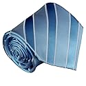 Blaue Krawatte 100% Seide extra lange 165cm von Paul Malone ( Überlänge )