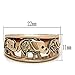 FlameReflection Stainless Steel Yellow Crystal Women's Engagement Promise Ring Pink Elephant For Girl Friend Sister + Stud Earrings Engraving