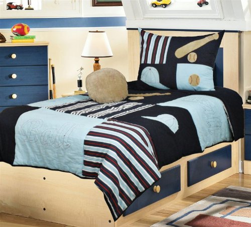 Baseball Four Piece Bedding Set