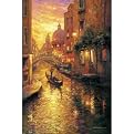 Liu Gondola in Sunset Venice Canvas Giclee - 20x30"