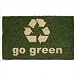 Rectangle: 18" x 30" - Mid Thickness Coir Go Green Coconut Fiber Novelty Doormat Rectangle: 18" x 30" - Mid Thickness Coir Go Green Coconut Fiber Novelty Doormat