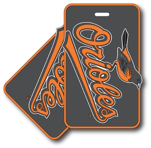 Baltimore Orioles Two Pack Soft Laser Bag Tag