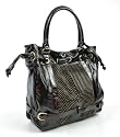 Woven Designer Drawstring Handbag/Tote - Coffee/Gols Available