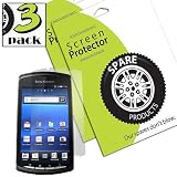 517USNetZlL. SL160  Spare Products (3 Pack) of Sony Ericsson Xperia Play Screen Protectors (CLEAR)
