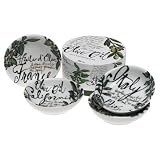Rosanna Olive Oil Set of 4 Dipping Dishes, Gift-boxed