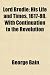 Lord Brodie; His Life and Times, 1617-80. with Continuation to the Revolution