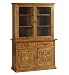 Malabar 2 Door Sideboard Glass Top Unit Set
