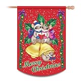 Charming Tails Merry Christmas Flag by The Hamilton Collection
