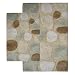 Chesapeake 2-Piece Pebbles 21-Inch by 34-Inch and 24-Inch by 40-Inch Bath Rug Set, Spa