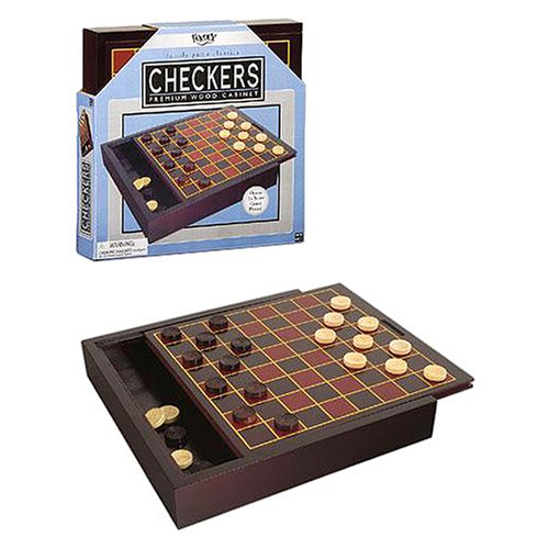 Childrens Toyshop  Toys : Checkers Premium in Wood Box