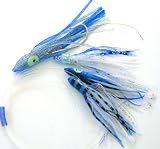 DAISY CHAIN BAIT RIG Blue Saltwater Fishing Lure for Tuna Marlin Sails