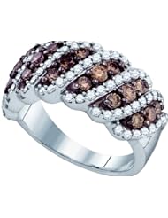 1.52ctw Brown Diamond Fashion Band 10K White Gold
