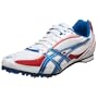 ASICS Men's Hyper MD Track & Field Shoe,White/Brilliant Blue/Fire Red,2 D US