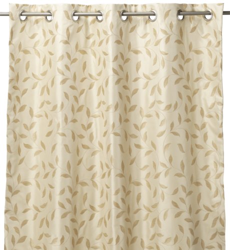 Trellis Leaf Print Eyelet Curtains