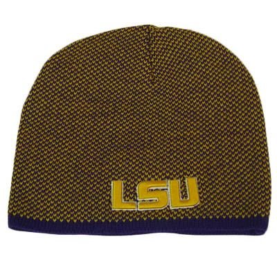 NCAA LSU LOUISIANA TIGERS PURPLE BEANIE KNIT HAT TOQUE