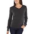Merona&reg; Petites V-Neck Sweater - Dark Heather Grey