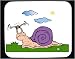 Decorated Mouse Pad with bug, insect, tied, snail, antenna, cartoon