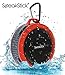Bluetooth Shower Speaker SpeakStick PRO with, Listen to Music & Receive Phone Calls Anywhere, Powerful 5W Speaker, Micro SD and Built in Microphone, for Outdoor & Indoor Use - Red