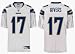Philip Rivers San Diego Chargers #17 Authentic Reebok NFL Football Jersey - New 2007 Design (White)