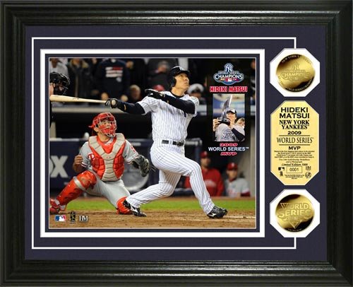 New York Yankees - World Series 2009 - MVP Matsui - Framed Photo Picture