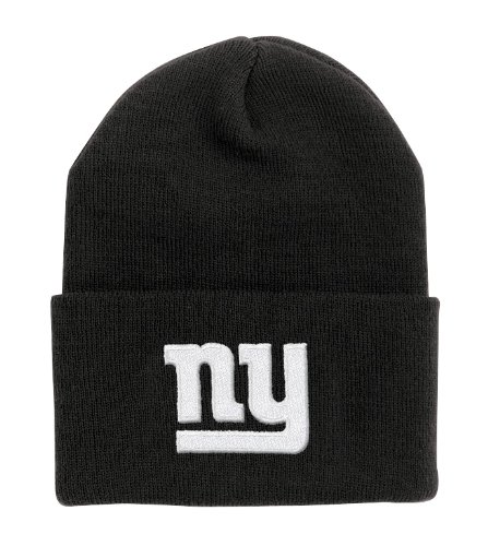 NFL Men's End Zone Cuffed Knit Hat - K010Z (New York Giants, One Size Fits All)