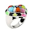Multi Color Millacreli Heart Ring