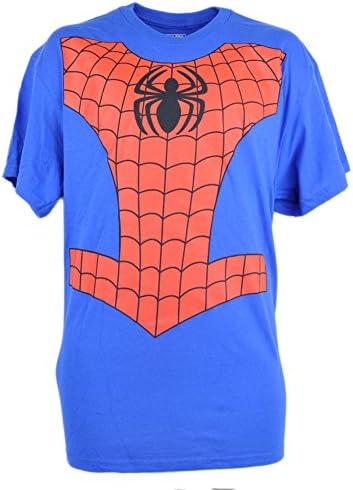 Marvel Comics Spiderman Hero Spidey Costume Jumbo Tshirt Men Adult Tee XLarge