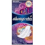 Always Radiant Infinity Overnight With Wings Scented Pads 24 Count