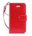 FYY Luxury PU Leather Wallet Case for Galaxy Note 5, [Kickstand Feature] Flip Folio Case Cover with [Card Slots] and [Note Pockets] for Samsung Galaxy Note 5 Red