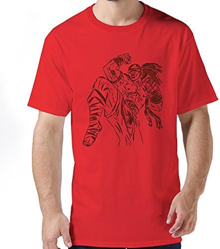 League Of Legends LEESIN Theme Men's T-shirt M Red