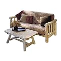Rectangular Log Coffee Table