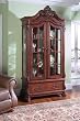 French Door Cherry Curio Cabinet By Coaster Furniture