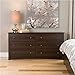 Prepac Fremont Espresso 6 Drawer Dresser