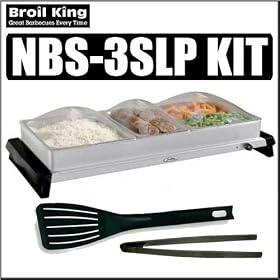 Broil King NBS-3SLP Stainless-Steel Buffet Server w/ Accessory Kit