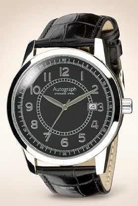 Autograph Round Face Stainlesss Steel Analogue Watch