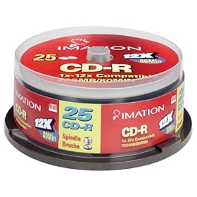 Imation 66-0000-2607-1 24x Certified CD-R 700 MB/80 Minutes Spindle Imation (25-Pack)