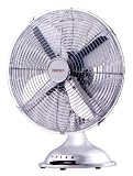 Igenix 16" Retro Chrome Table Fan DF1630