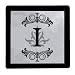 Glass Trivet Regalia Monogram I