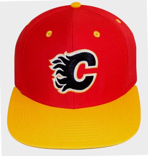 Calgary Flames Retro Snapback Cap Hat 2 Tone