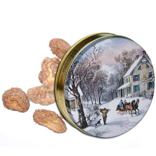 2 lb Bavarian Style Cinnamon Roasted Peanuts Tin - Currier & Ives by Catoctin Kettle Korn