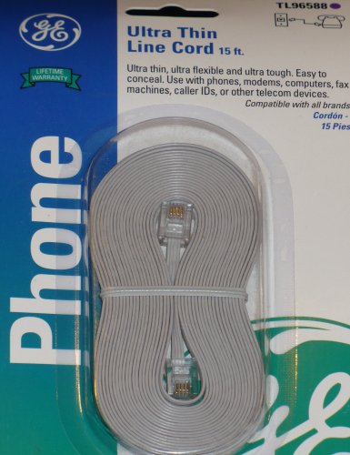 GE Ultra Thin Line Cord, 15 ft. (TL96588)