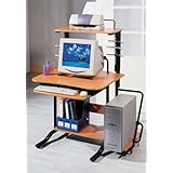 New Computer Desk With Printer Stand with Cherry Finish