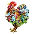 Barnyard Strut Shaped Jigsaw Puzzle by Lori Schory 1000pc