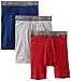 Hanes Big Boys' Platinum Exposed Waistband Dyed Boxer Brief (Pack of 3)