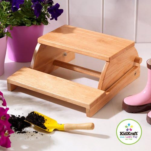 KidKraft - Flip Stool, Natural, Material: Wood