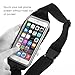 iRainy Running Pouch Belt Sweatproof Adjustable Fitness Workout Belt W Touch Screen Earphone Hole For iPhone 6 / 6s Plus Samsung Galaxy S5 S6 Edge