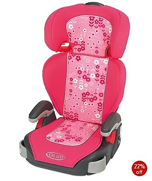 Graco&reg; Junior highback booster seat - Daisy (Pink)