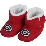 Georgia Bulldogs Infant Red Mascot Bootie Slippers